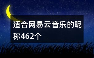 適合網(wǎng)易云音樂的昵稱462個