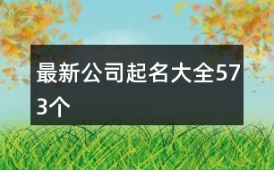 最新公司起名大全573個
