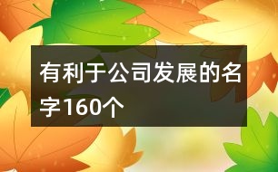 有利于公司發(fā)展的名字160個