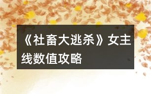 《社畜大逃殺》女主線數值攻略