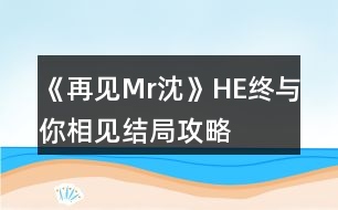 《再見(jiàn)Mr沈》HE終與你相見(jiàn)結(jié)局攻略