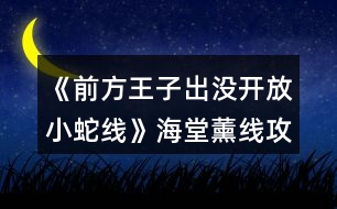 《前方王子出沒(méi)開(kāi)放小蛇線(xiàn)》海堂薰線(xiàn)攻略