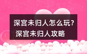 深宮未歸人怎么玩？ 深宮未歸人攻略