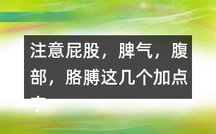 注意“屁股，脾氣，腹部，胳膊”這幾個加點字說說你的發(fā)現(xiàn)