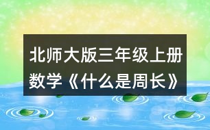 北師大版三年級(jí)上冊(cè)數(shù)學(xué)《什么是周長(zhǎng)》 3.笑笑在動(dòng)物園里沿著右面這條路線走了一周，她一共走了多少米?