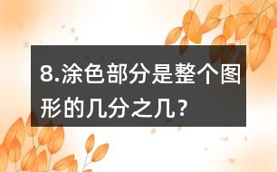 8.涂色部分是整個圖形的幾分之幾？