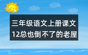 三年級語文上冊課文12總也倒不了的老屋課堂筆記之本課重難點(diǎn)