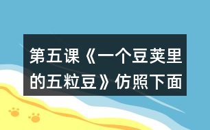 第五課《一個(gè)豆莢里的五粒豆》仿照下面的問(wèn)題清單整理大家提出的問(wèn)題，說(shuō)說(shuō)你有什么發(fā)現(xiàn)。