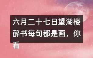 六月二十七日望湖樓醉書每句都是畫，你看到怎樣的畫面？