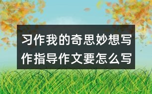 習(xí)作：我的奇思妙想寫(xiě)作指導(dǎo)作文要怎么寫(xiě)