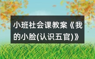小班社會(huì)課教案《我的小臉(認(rèn)識(shí)五官)》反思