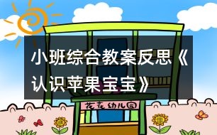 小班綜合教案反思《認(rèn)識(shí)蘋果寶寶》