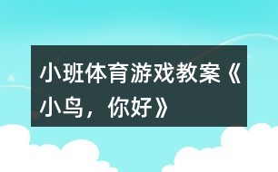 小班體育游戲教案《小鳥，你好》