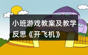小班游戲教案及教學(xué)反思《開(kāi)飛機(jī)》