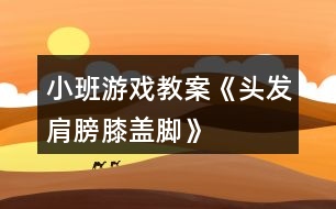 小班游戲教案《頭發(fā)、肩膀、膝蓋、腳》反思