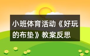 小班體育活動《好玩的布墊》教案反思