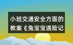 小班交通安全方面的教案《兔寶寶遇險記》教學設計反思