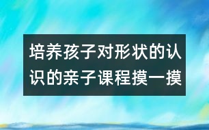 培養(yǎng)孩子對形狀的認(rèn)識的親子課程：摸一摸 說一說