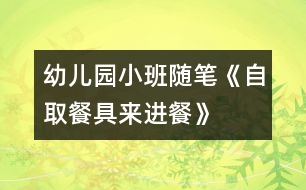 幼兒園小班隨筆：《自取餐具來進(jìn)餐》