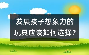  發(fā)展孩子想象力的玩具應(yīng)該如何選擇？