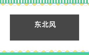 東北風(fēng)