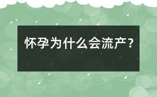 懷孕為什么會流產(chǎn)？