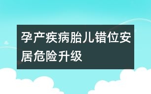 孕產(chǎn)疾病：胎兒錯(cuò)位“安居”危險(xiǎn)升級(jí)