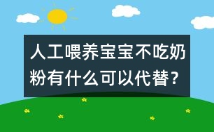 人工喂養(yǎng)：寶寶不吃奶粉有什么可以代替？