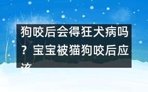 狗咬后會(huì)得狂犬病嗎？寶寶被貓狗咬后應(yīng)該醫(yī)治？