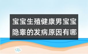 寶寶生殖健康：男寶寶隱睪的發(fā)病原因有哪些？