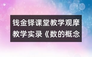 錢金鐸課堂教學觀摩教學實錄：《數的概念復習》