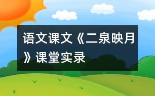 語文課文《二泉映月》課堂實錄