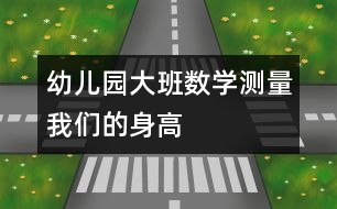 幼兒園大班數(shù)學(xué)：測(cè)量我們的身高