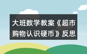 大班數(shù)學(xué)教案《超市購物認(rèn)識(shí)硬幣》反思