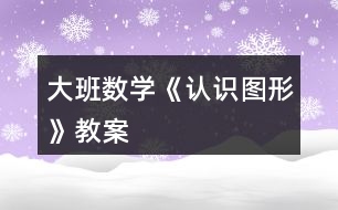 大班數(shù)學(xué)《認(rèn)識(shí)圖形》教案
