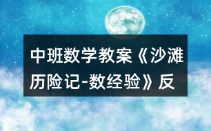 中班數(shù)學教案《沙灘歷險記-數(shù)經(jīng)驗》反思
