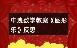 中班數(shù)學(xué)教案《圖形樂(lè)》反思