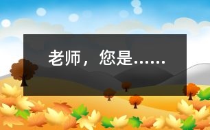 老師，您是……