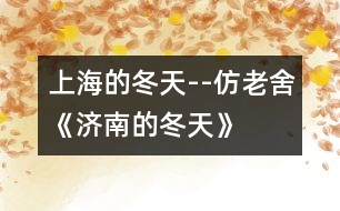 上海的冬天--仿老舍《濟南的冬天》