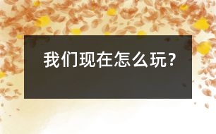 我們現(xiàn)在怎么玩?