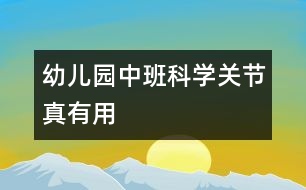 幼兒園中班科學：關節(jié)真有用