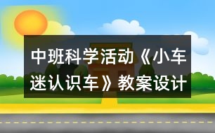 中班科學(xué)活動《小車迷認(rèn)識車》教案設(shè)計反思
