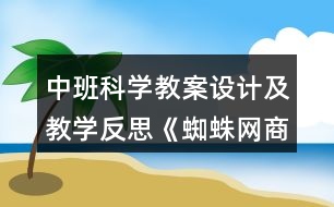 中班科學(xué)教案設(shè)計及教學(xué)反思《蜘蛛網(wǎng)商店》