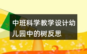 中班科學(xué)教學(xué)設(shè)計(jì)幼兒園中的樹(shù)反思