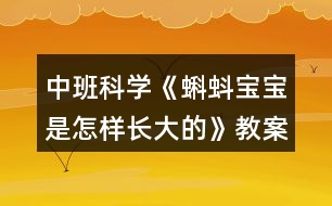 中班科學《蝌蚪寶寶是怎樣長大的》教案反思