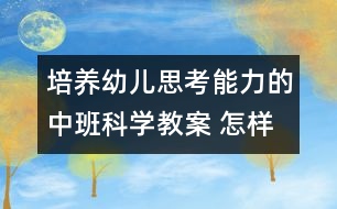 培養(yǎng)幼兒思考能力的中班科學(xué)教案 ：怎樣讓球動(dòng)起來