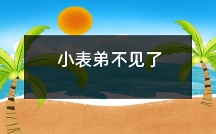 小表弟不見了