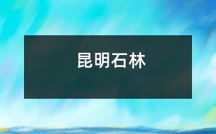 昆明石林