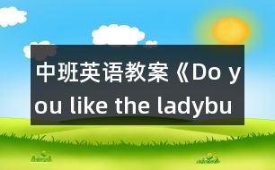 中班英語(yǔ)教案《Do you like the ladybug？》
