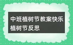 中班植樹節(jié)教案快樂(lè)植樹節(jié)反思